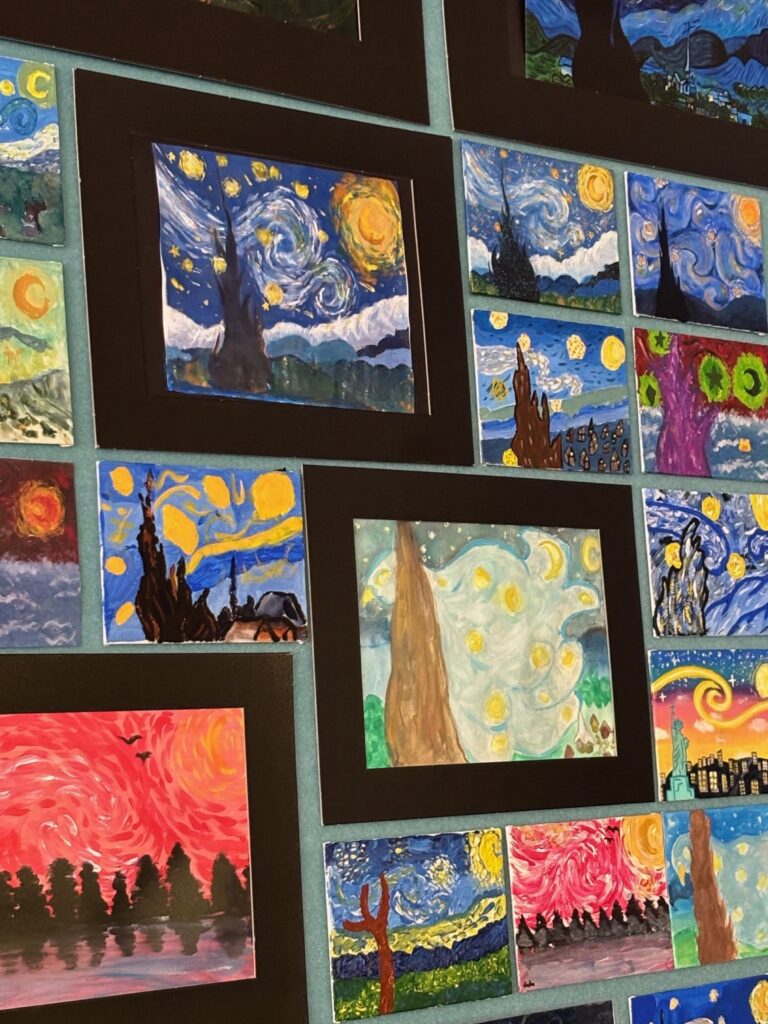 artwork displayed