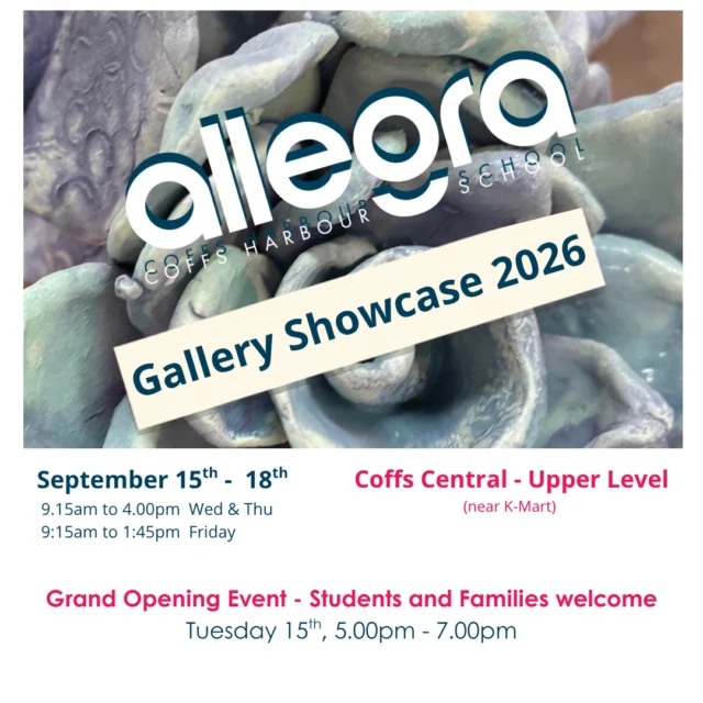 ALLEGRA GALLERY SHOWCASE
*
*
*
*
*
#learnyourway #allegraschool #allegraschoolCH #informyourself #transformyourlife #educationwithadifference #wemakeadifference #coffscoast #education #school #wellbeing #youth #fun #deeplearning